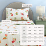 4-Piece Turkish Cotton Christmas Flannel Sheet - Whittaker Collection-Sheets-Parc Decor