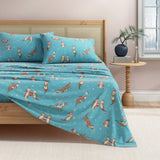 4-Piece Turkish Cotton Christmas Flannel Sheet - Whittaker Collection-Sheets-Parc Decor