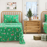 4-Piece Turkish Cotton Christmas Flannel Sheet - Whittaker Collection-Sheets-Parc Decor