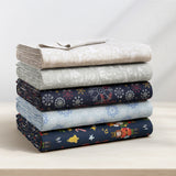4-Piece Turkish Cotton Christmas Flannel Sheet - Whittaker Collection-Sheets-Parc Decor
