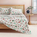 4-Piece Turkish Cotton Christmas Flannel Sheet - Whittaker Collection-Sheets-Parc Decor