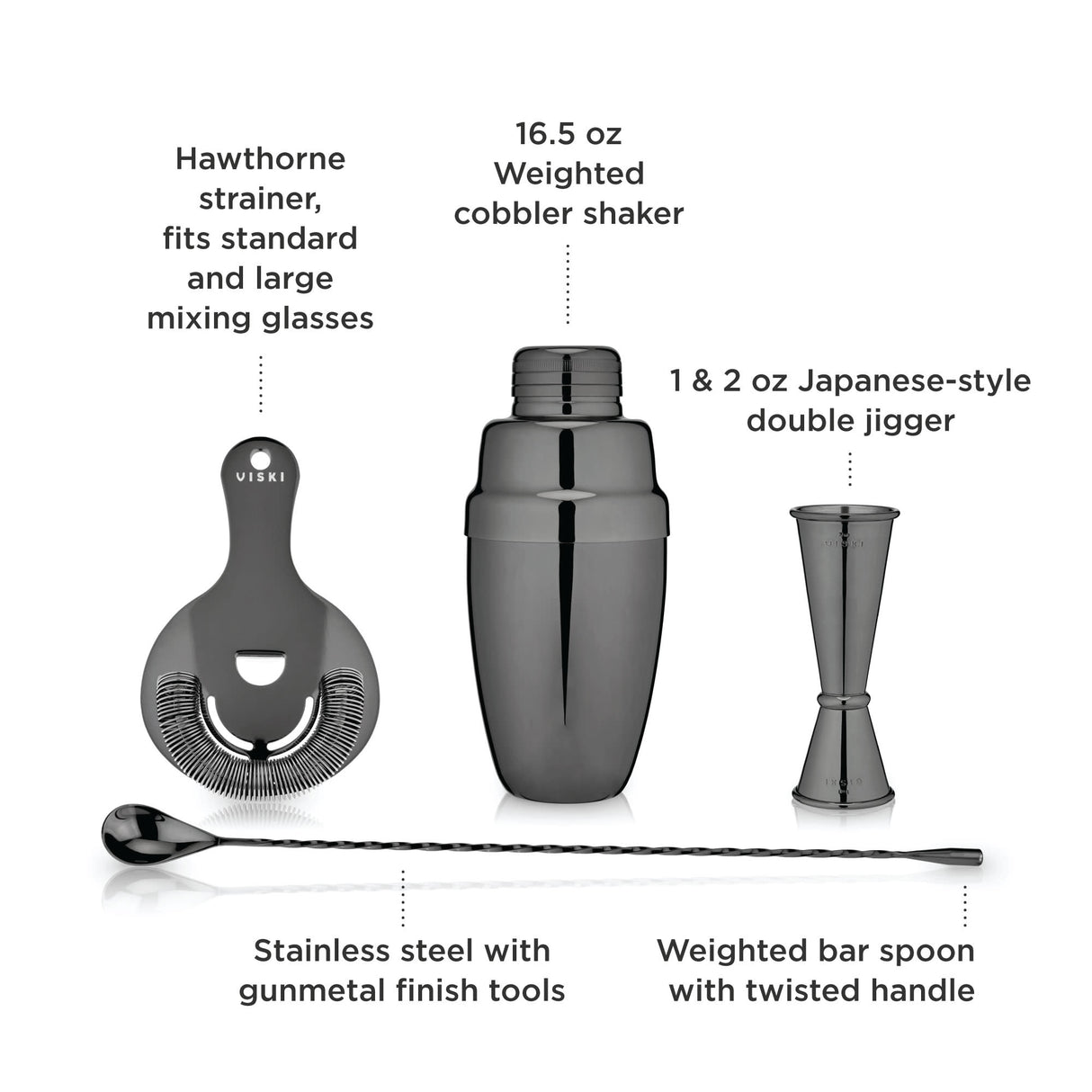 4-Piece Warren Barware Set-Parc Decor