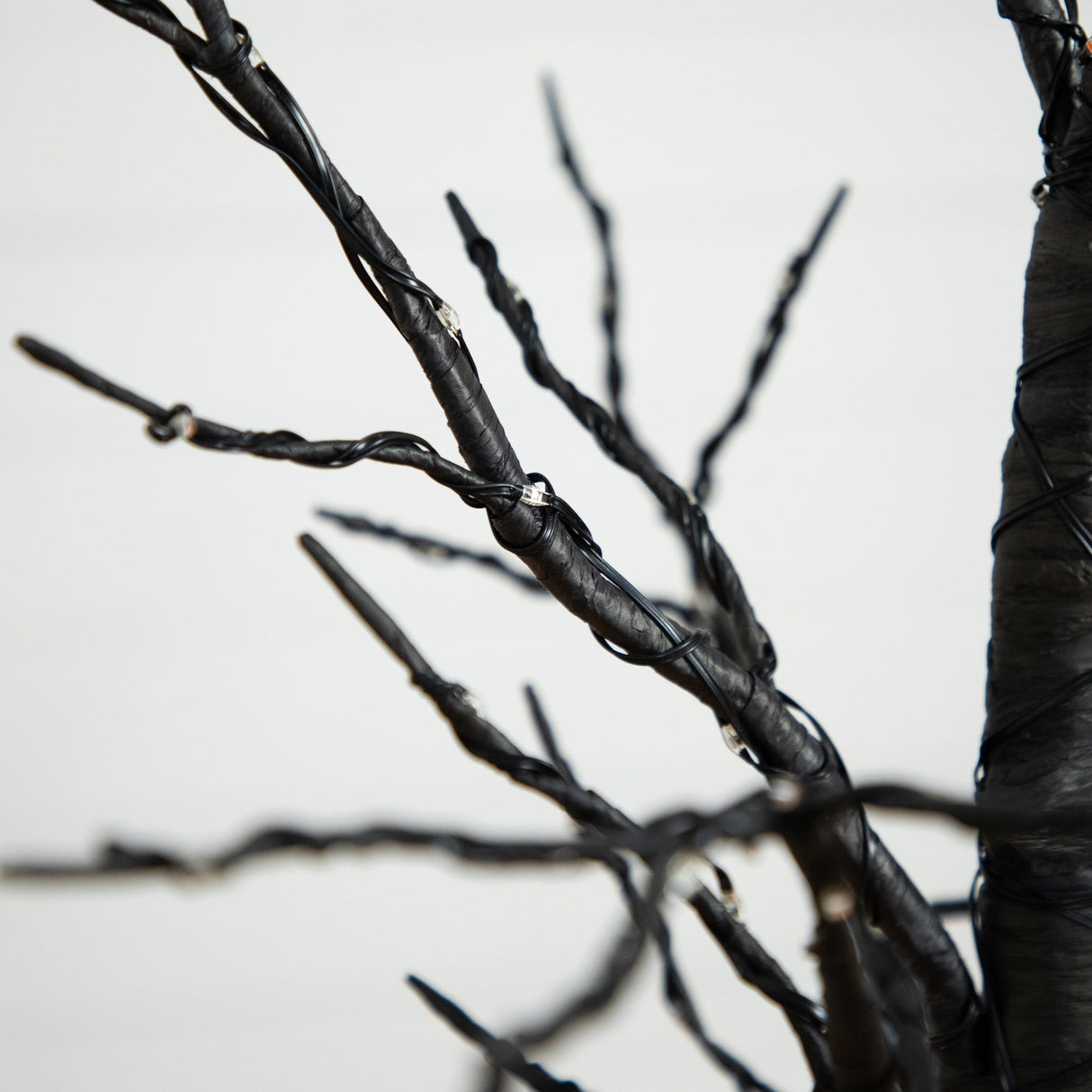 4’ Pre-Lit Artificial Halloween Twig Tree with 240 Orange & Purple LED Lights-Tree-Parc Decor