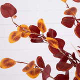 4’ Pre-Lit Autumn Eucalyptus Artificial Fall Tree with 160 Warm White LED Lights-Tree-Parc Decor