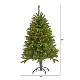 4’ Sierra Spruce “Natural Look” Artificial Christmas Tree with 150 Clear LED Lights-Christmas Tree-Parc Decor