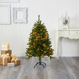 4’ Sierra Spruce “Natural Look” Artificial Christmas Tree with 150 Clear LED Lights-Christmas Tree-Parc Decor