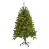4’ Sierra Spruce “Natural Look” Artificial Christmas Tree with 150 Clear LED Lights-Christmas Tree-Parc Decor