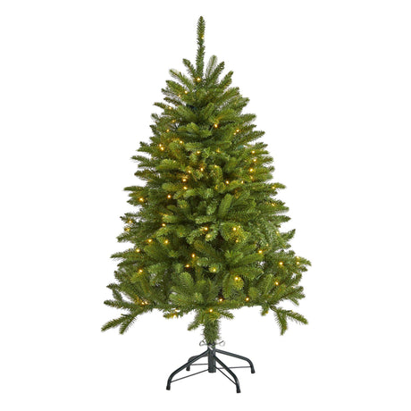 4’ Sierra Spruce “Natural Look” Artificial Christmas Tree with 150 Clear LED Lights-Christmas Tree-Parc Decor
