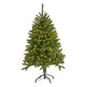 4’ Sierra Spruce “Natural Look” Artificial Christmas Tree with 150 Clear LED Lights-Christmas Tree-Parc Decor