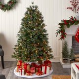 4’ Snowed Tipped Clermont Pine Artificial Christmas Tree-Christmas Tree-Parc Decor