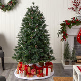 4’ Snowed Tipped Clermont Pine Artificial Christmas Tree-Christmas Tree-Parc Decor