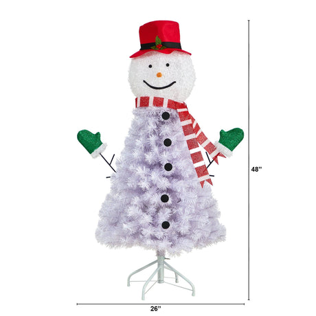 4’ Snowman Artificial Christmas Tree with 234 Bendable Branches-Christmas Tree-Parc Decor