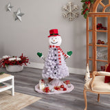 4’ Snowman Artificial Christmas Tree with 234 Bendable Branches-Christmas Tree-Parc Decor