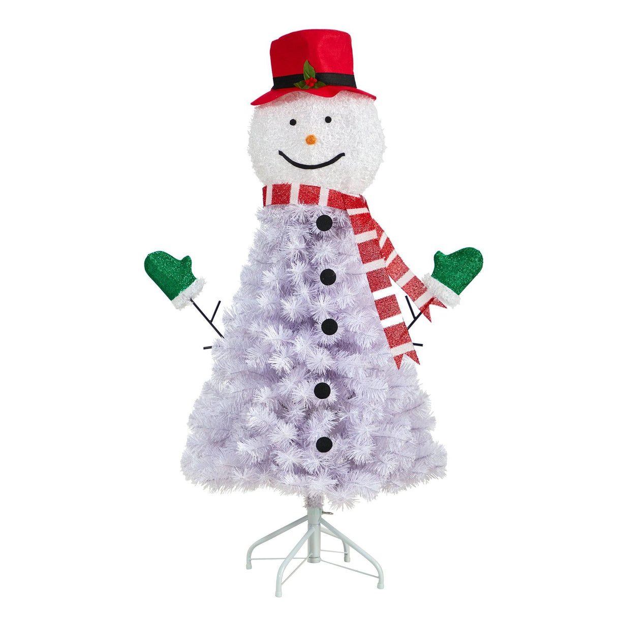 4’ Snowman Artificial Christmas Tree with 234 Bendable Branches-Christmas Tree-Parc Decor
