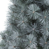 4' Snowy Mountain Pine Artificial Christmas Tree with 150 LED Lights and Decorative Planter-Christmas Tree-Parc Decor