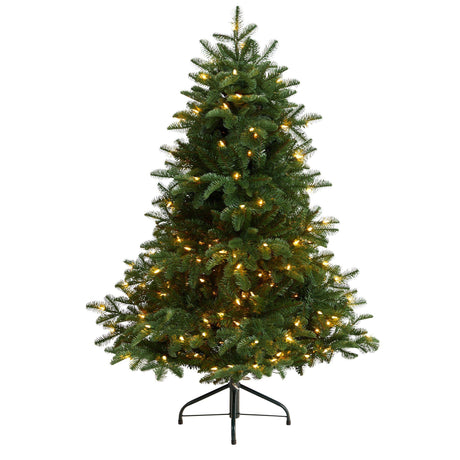 4’ South Carolina Spruce Christmas Tree with 200 White Warm Lights and 848 Bendable Branches-Christmas Tree-Parc Decor