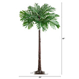 4’ UV Resistant Lighted Artificial Palm Tree with 127 Warm White LED Lights (Indoor/Outdoor)-Tree-Parc Decor