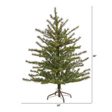 4’ Vancouver Mountain Pine Artificial Christmas Tree with 100 Clear Lights and 374 Bendable Branches-Christmas Tree-Parc Decor