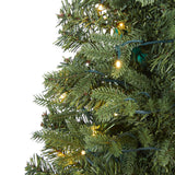 4' Vermont Fir Artificial Christmas Tree with 100 Clear LED Lights-Christmas Tree-Parc Decor