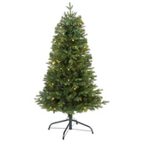 4' Vermont Fir Artificial Christmas Tree with 100 Clear LED Lights-Christmas Tree-Parc Decor