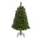 4’ Virginia Fir Artificial Christmas Tree with 100 Clear Lights and 223 Bendable Branches-Christmas Tree-Parc Decor