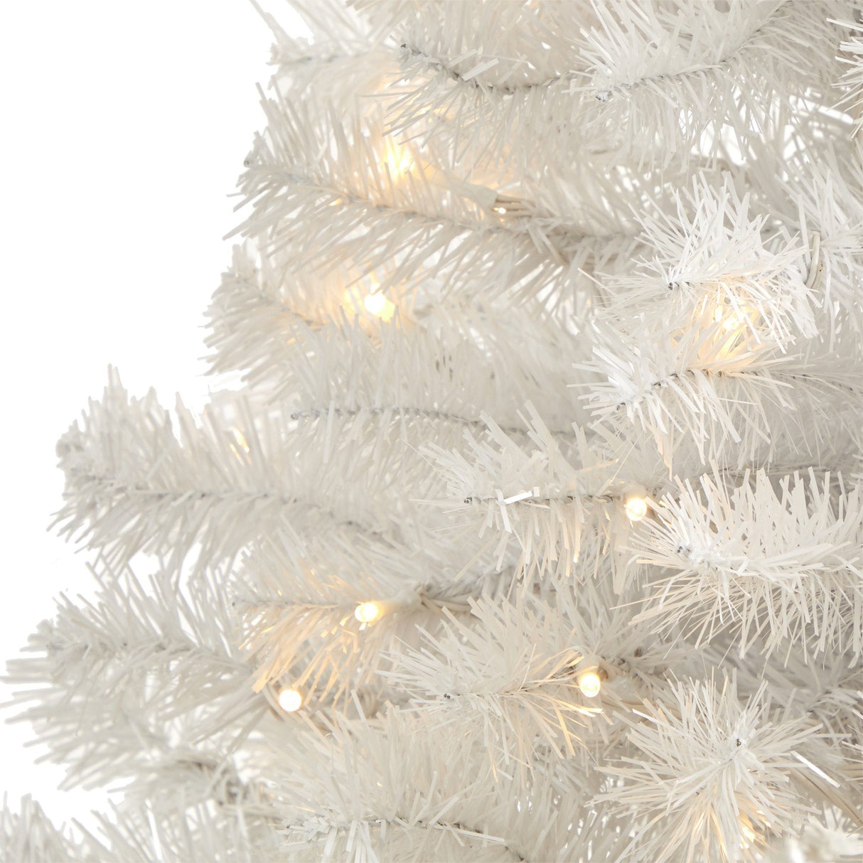 4' White Artificial Christmas Tree with 100 Clear LED Lights-Christmas Tree-Parc Decor