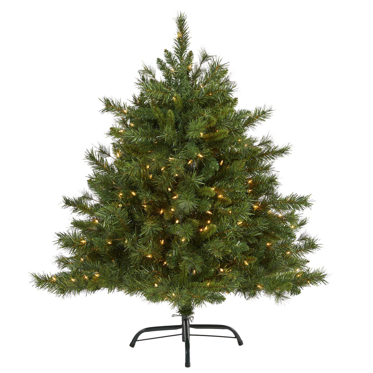 4’ Wyoming Mixed Pine Artificial Christmas Tree with 250 Clear Lights and 462 Bendable Branches-Christmas Tree-Parc Decor