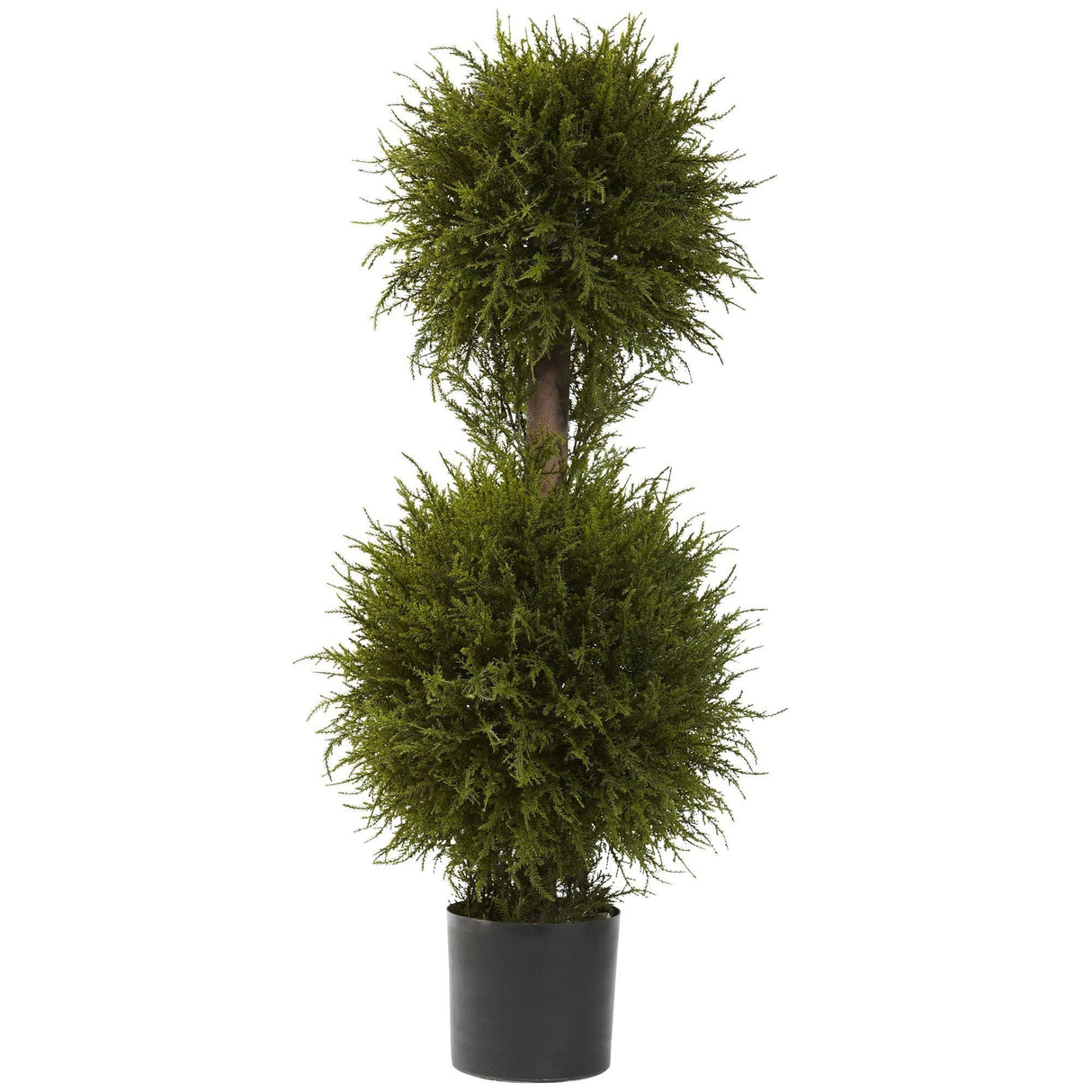 40” Cedar Double Ball Topiary w/Lights-Parc Decor