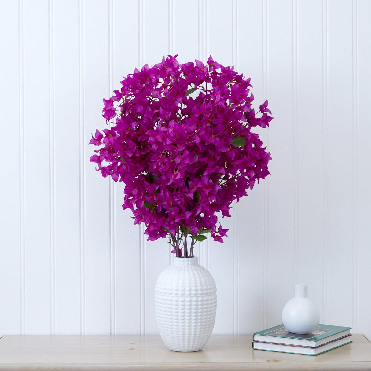 40” Artificial Purple Bougainvillea Arrangement with Vase-Arrangement-Parc Decor