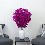 40” Artificial Purple Bougainvillea Arrangement with Vase-Arrangement-Parc Decor