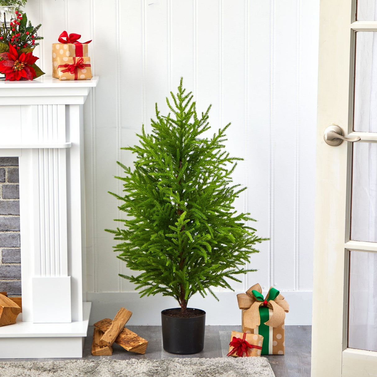 40” Norfolk Island Pine “Natural Look” Artificial Christmas Tree-Christmas Tree-Parc Decor