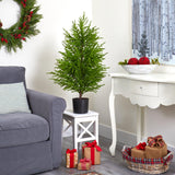 40” Norfolk Island Pine “Natural Look” Artificial Christmas Tree-Christmas Tree-Parc Decor