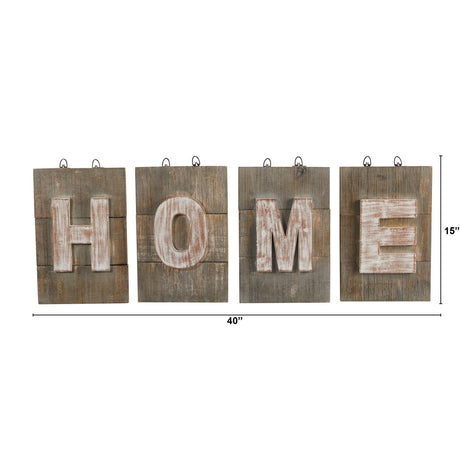 40” Rustic Farmhouse “HOME” Wall Art Decor-Wall Decor-Parc Decor