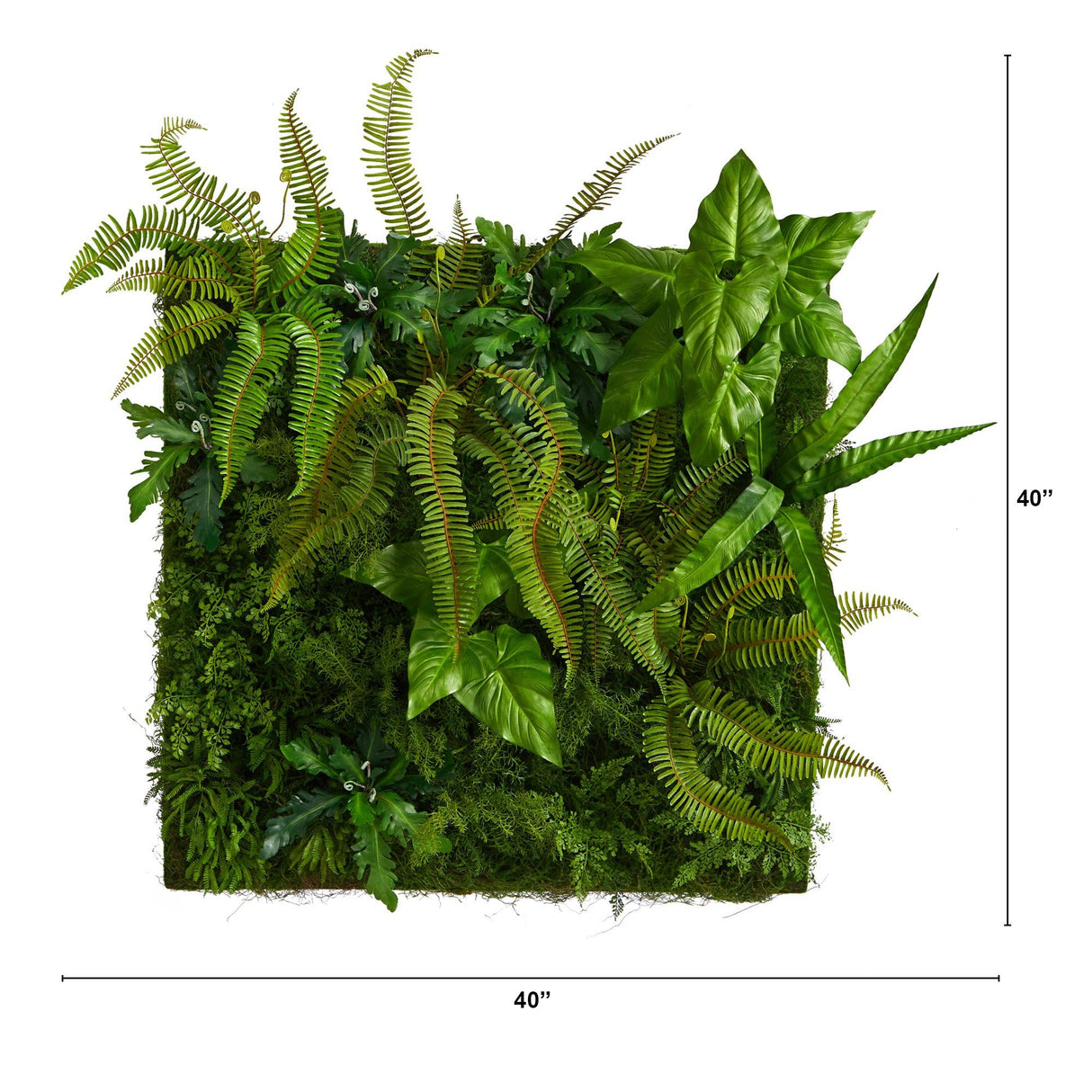 40” x 40” Forest Artificial Living Wall-Parc Decor
