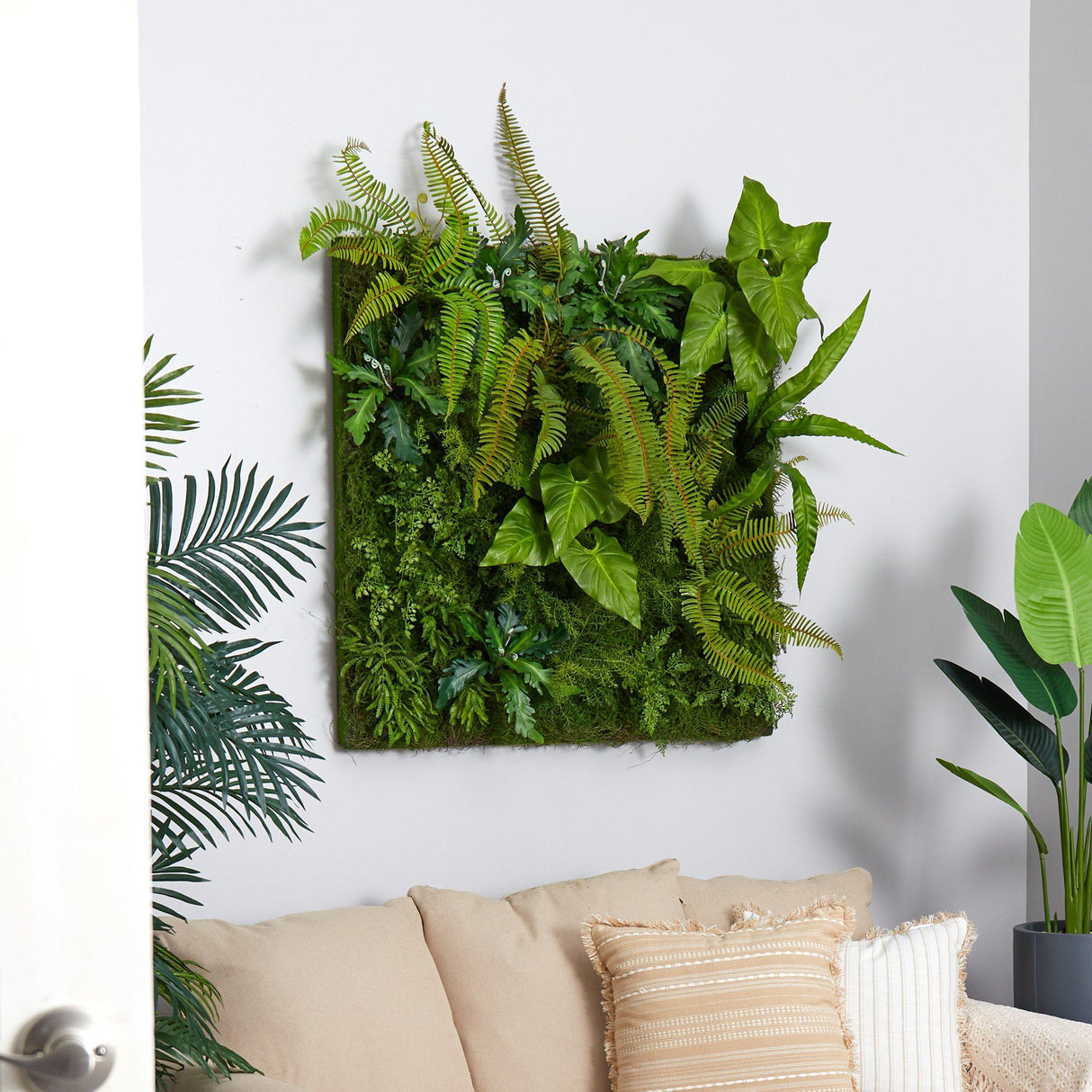 40” x 40” Forest Artificial Living Wall-Parc Decor
