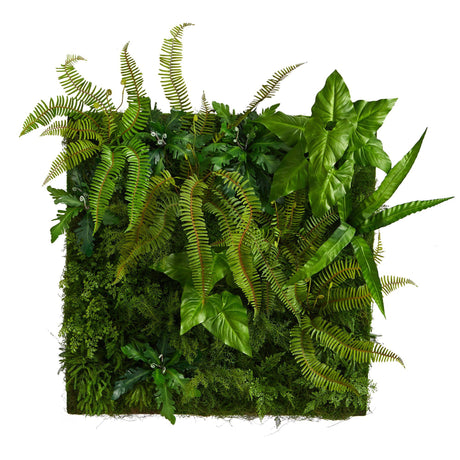 40” x 40” Forest Artificial Living Wall-Parc Decor