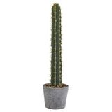 41” Cactus in Stone Planter Artificial Plant-Parc Decor