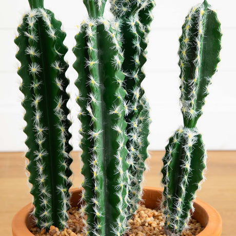 41” Artificial Cactus in Terracotta Planter-Plant in Planter-Parc Decor