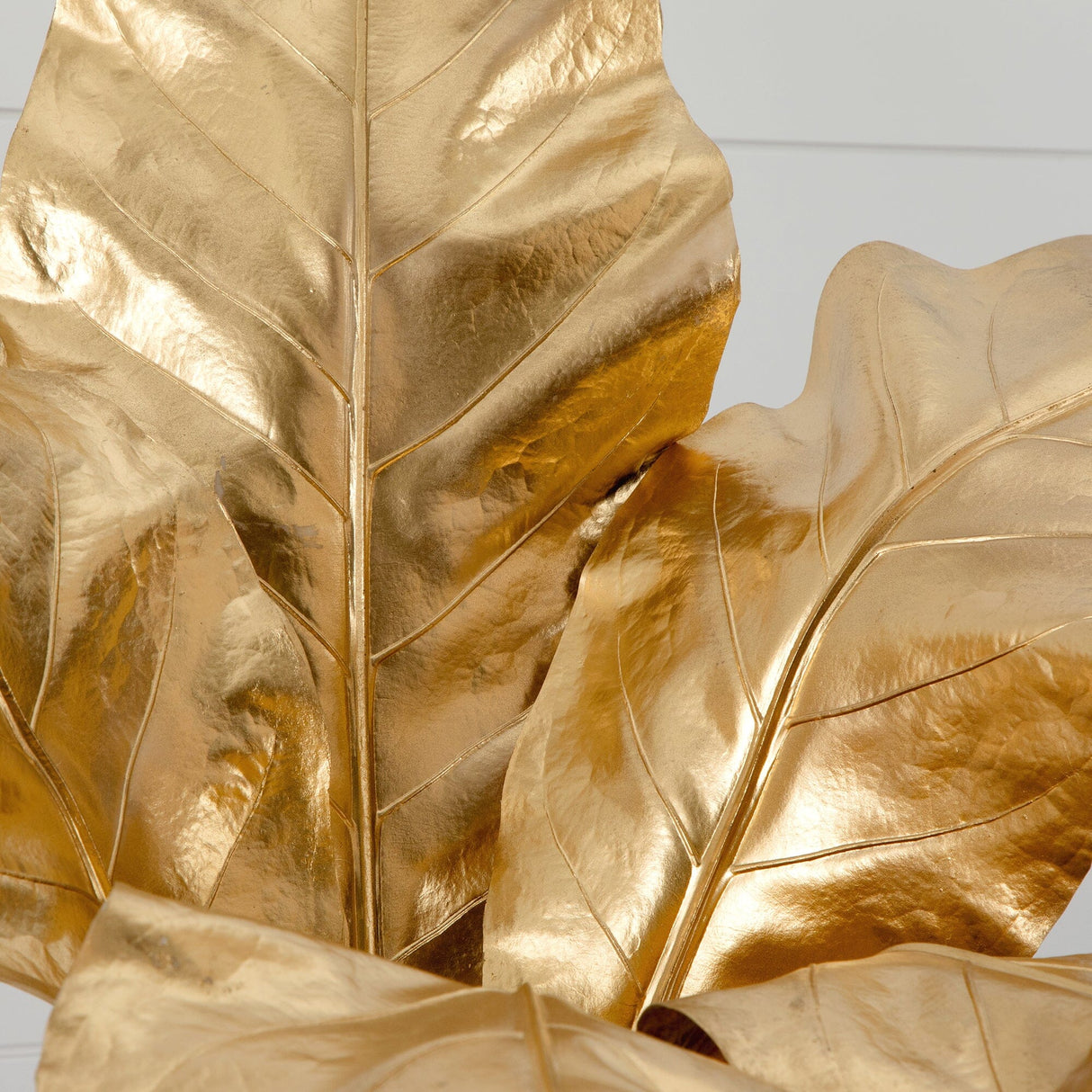 41” Artificial Golden Palm Foliage in Glass Vase-Arrangement-Parc Decor