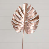 41" Artificial Rose Gold Monstera Stems - Set of 3-Stem-Parc Decor