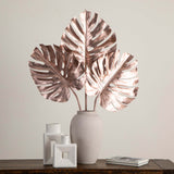 41" Artificial Rose Gold Monstera Stems - Set of 3-Stem-Parc Decor