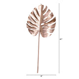 41" Artificial Rose Gold Monstera Stems - Set of 3-Stem-Parc Decor
