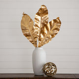 42" Artificial Palm Gold Stems - Set of 3-Stem-Parc Decor
