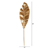 42" Artificial Palm Gold Stems - Set of 3-Stem-Parc Decor