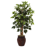 44” Ficus Tree w/Decorative Planter-Parc Decor