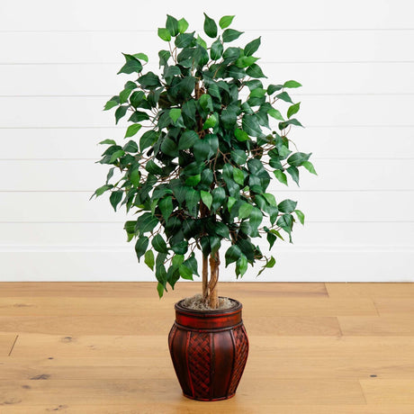 44” Ficus Tree w/Decorative Planter-Parc Decor