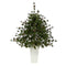 44” Colorado Mountain Pine Artificial Christmas Tree with 50 Clear Lights. 171 Bendable Branches and Pine Cones in Planter-Christmas Tree-Parc Decor