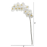 44” Phalaenopsis Orchid Artificial Flower (Set of 3)-Stem-Parc Decor
