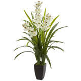 45” Cymbidium Orchid Artificial Plant-Parc Decor