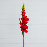 45" Artificial Gladiolus Flower Stems - Set of 3-Stem-Parc Decor